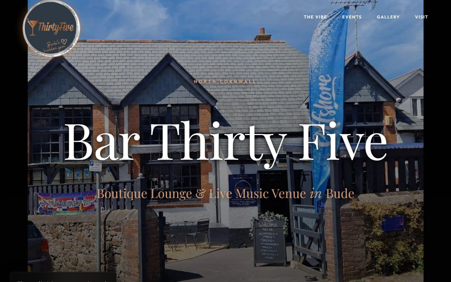 Bar Thirty Five website