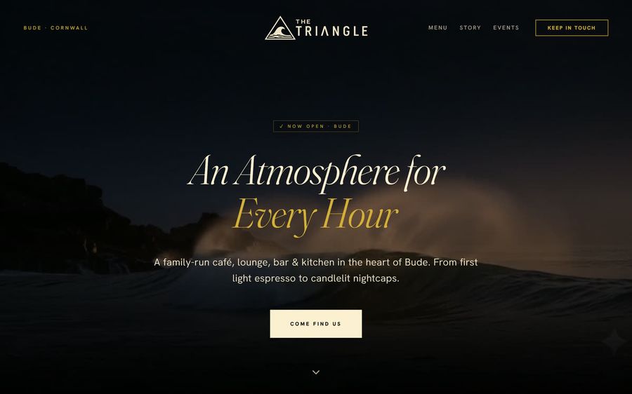 The The Triangle website we built